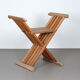 Folding curule seat circa 1990