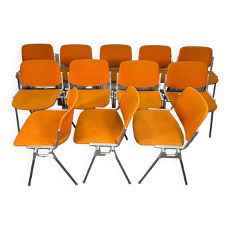 Set of 12 Castili Piretti chairs