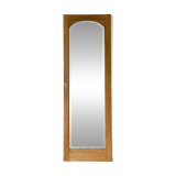 Art Deco bevelled full-length mirror - restored raw oak