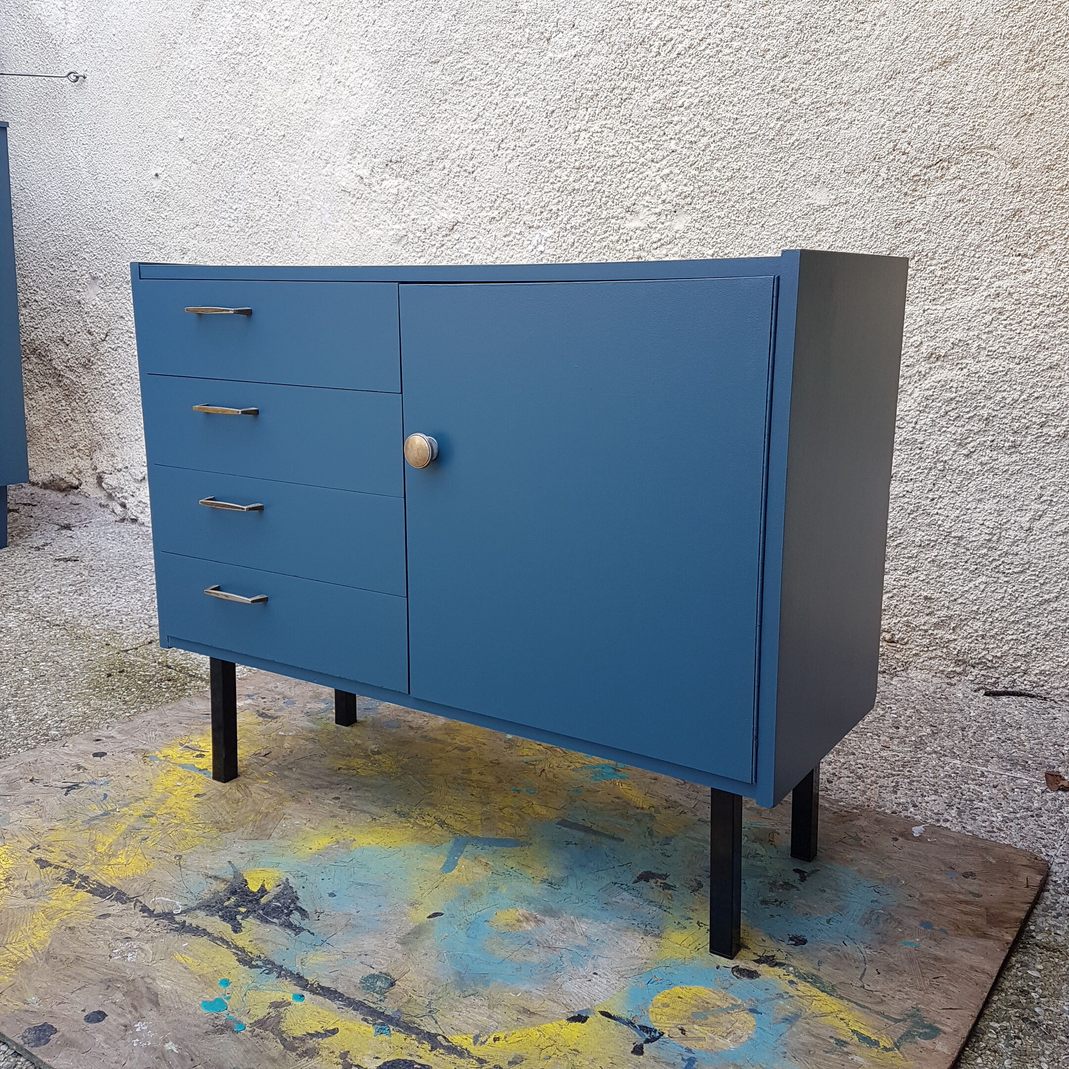 Deep blue sideboard