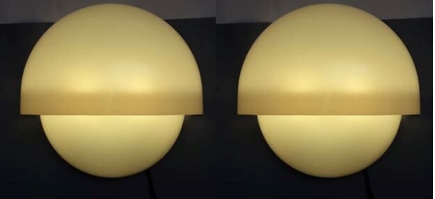 Pair of design wall lamps by Vico Magistretti for Artemide, 1970