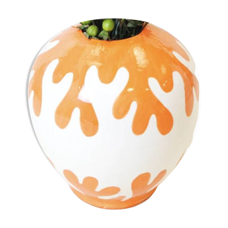 Vase rond - orange