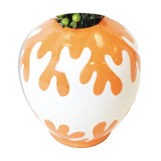 Round vase - orange