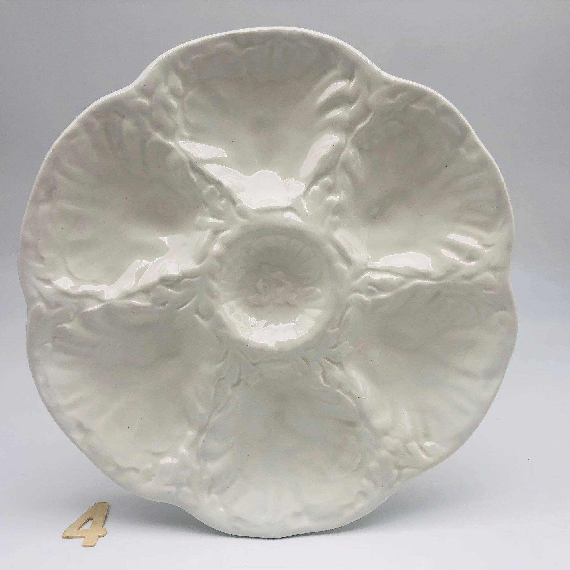 6 Gien Oyster Plates