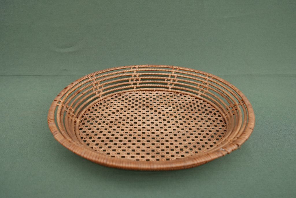 Old basket of haberdashery