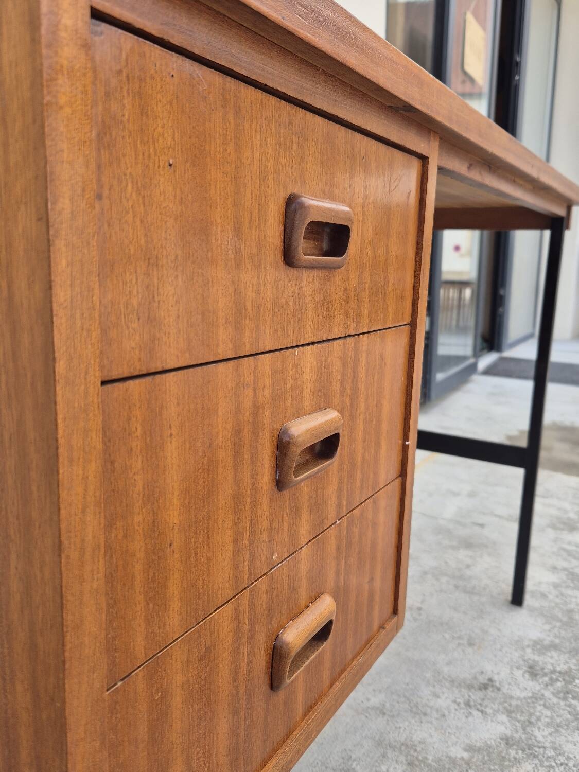 Vintage 1950s Scandinavian style modernist desk