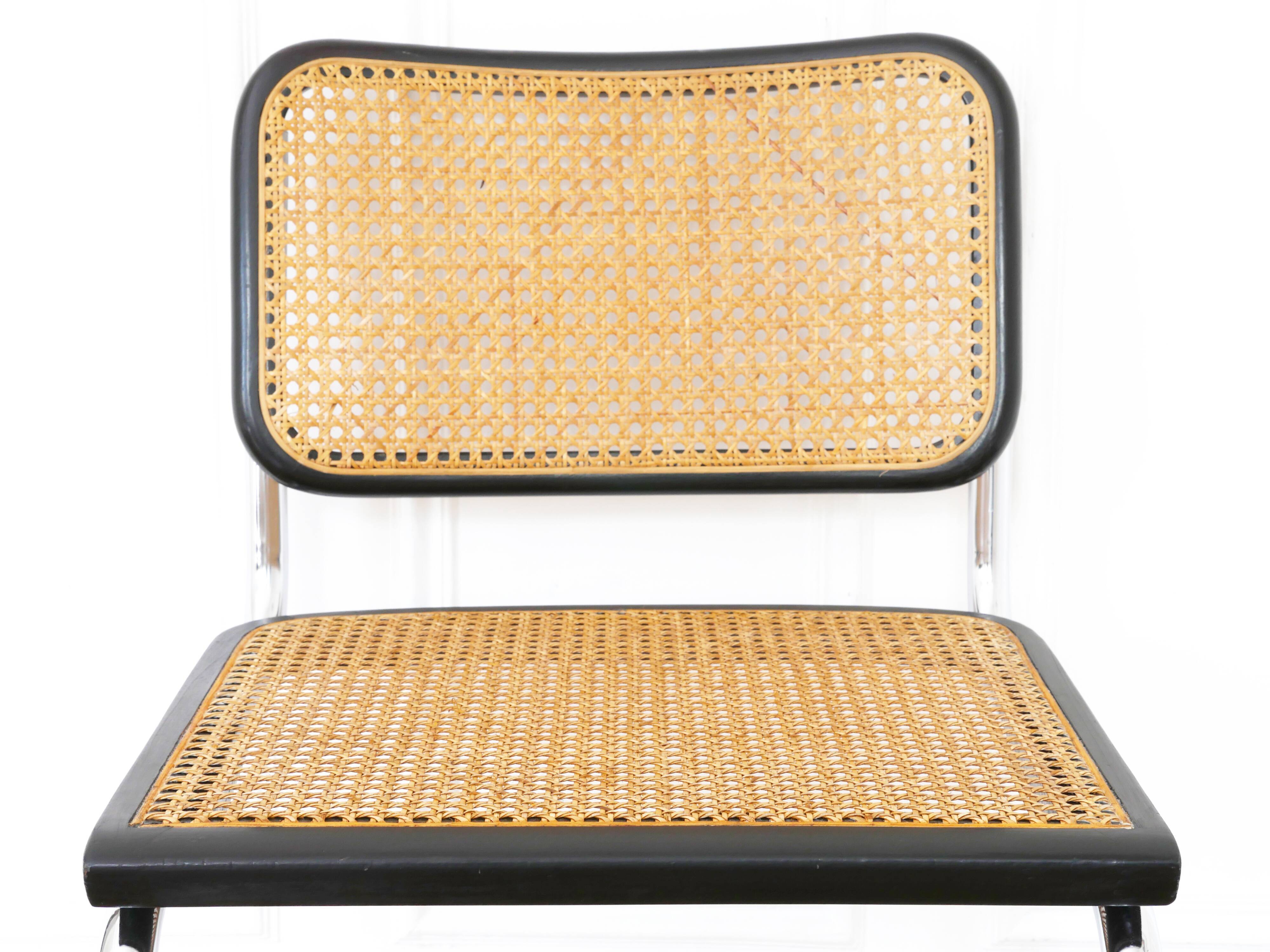 Chair Cesca B32 Marcel Breuer Made in Italy - Sitting cannage redone