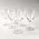 Serie de 6 verres à vin ciselés
