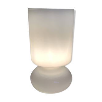 White glass paste lamp