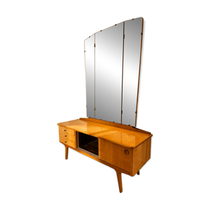 Coiffeuse vintage mid miroir triptyque