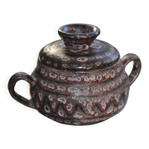 Céramique pot avec couvercle - jean