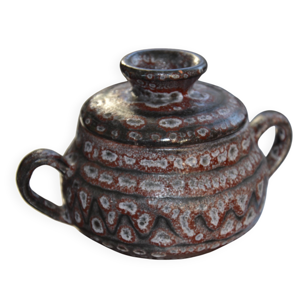 Céramique pot avec couvercle de Jean Austruy Vallauris