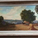 Tableau huile sur bois