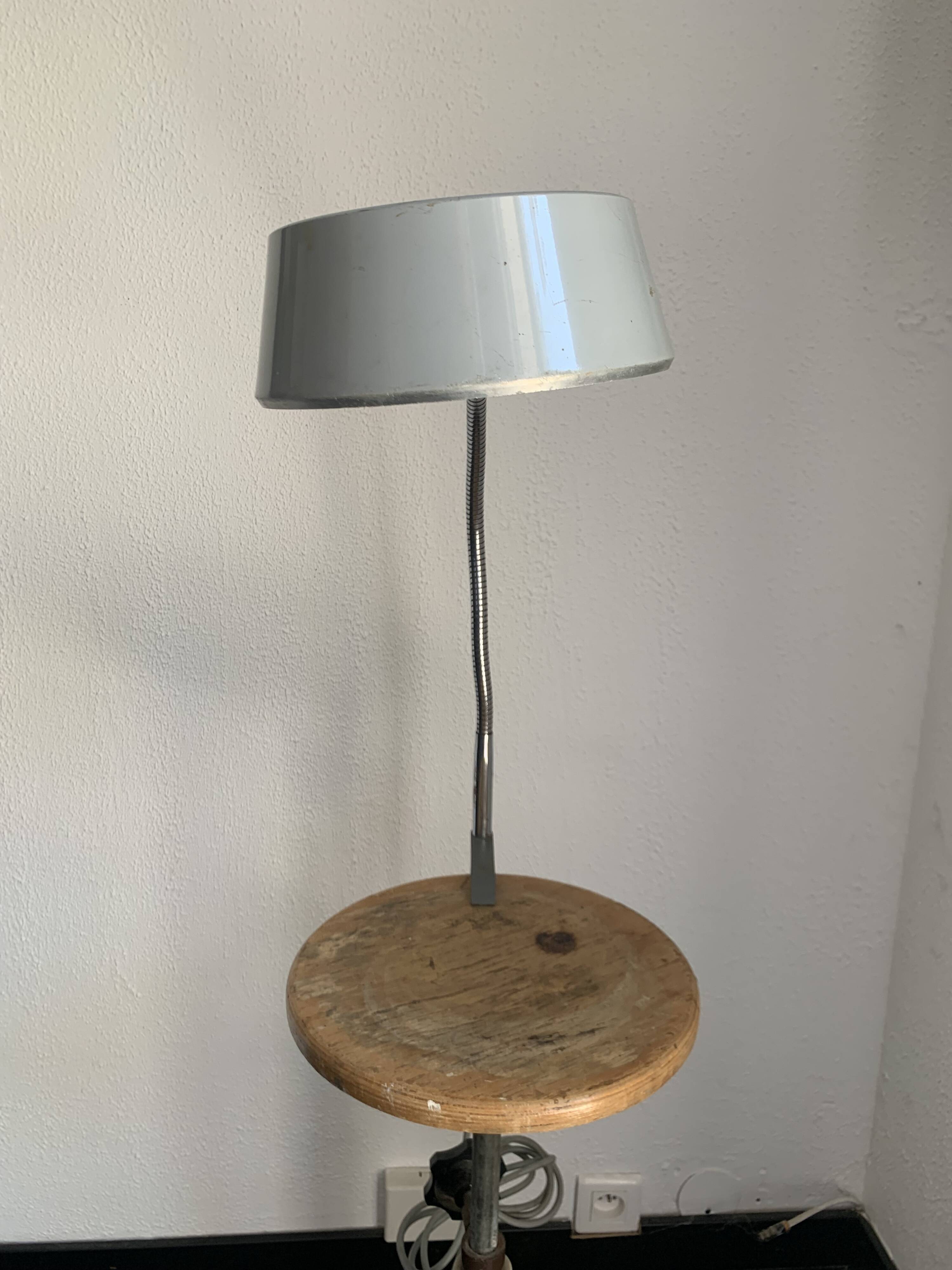 Vintage 1950s Jumo industrial workshop/factory/office lamp - 55 cm