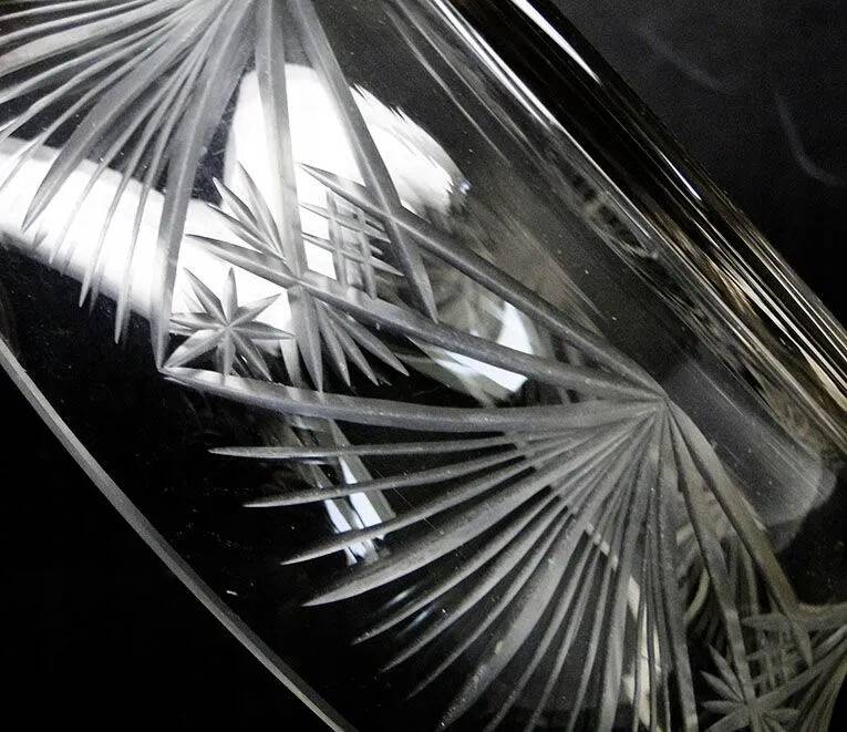 C4w art deco bowl 1930 cut glass