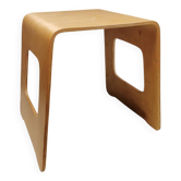 Magnifique tabouret/table d'appoint design en contreplaqué courbé et conçu par Lisa Norinder pour Ikea.