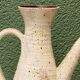 Vessel, jug, signed, 1950s, red terracotta, cream slip.
