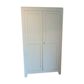Neptune blue Parisian wardrobe in solid pine