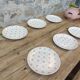 Six assiettes à dessert Gien