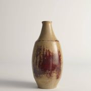 Unique Oxblood Glazed Stoneware Pieces, By Henning Nilsson, Set of 3