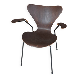 Chaise Butterfly n° 3207 en teck. Arne Jacobsen pour Fritz Hansen, Danemark 1950