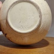 Vase poterie fleurie