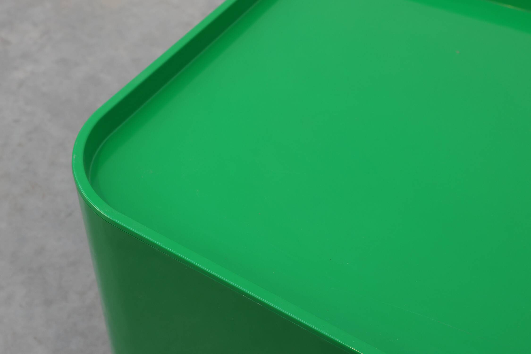 Green storage unit Kartell Model 4970 by Anna Castelli Ferrieri, Italy 1970s.