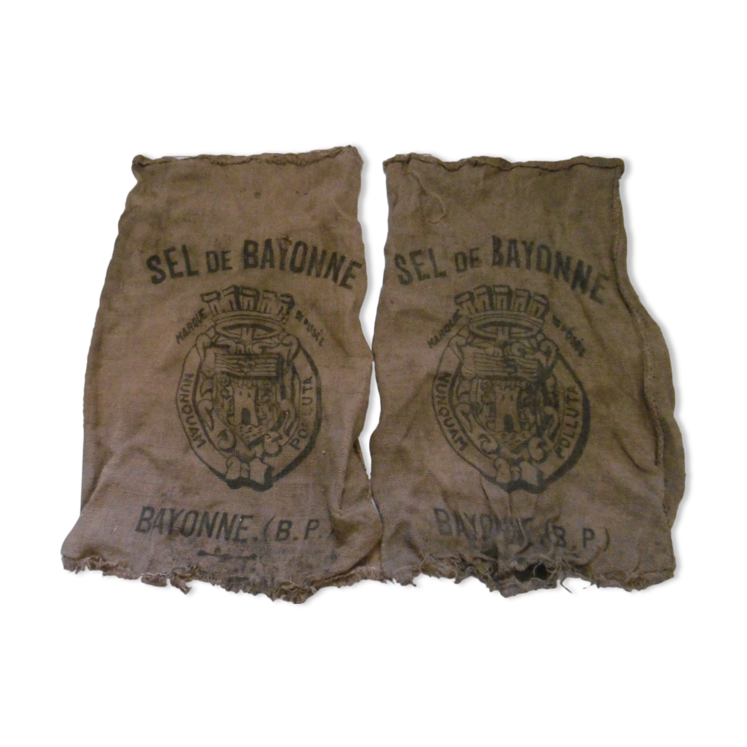 Jute bags printed old