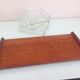 Servant tray in Scandinavian style teak / vintage 60s-70s