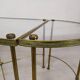 Golden brass coffee tables
