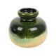 Green beige convex vase scheurich ceramics west germany 284-15