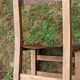 Lot 4 chaises espagnoles en cuir et bois