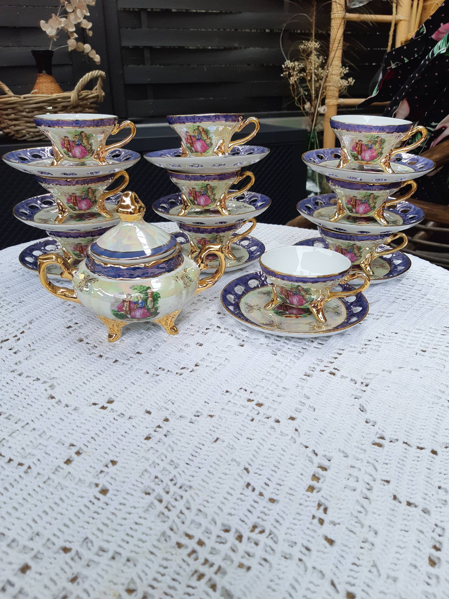 Vintage porcelain café service