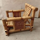 Cube bamboo armchair