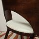 Dining chairs set of 4 oak wood white pearl buckle