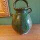 Jug, glazed earthenware gargoulette, Provence