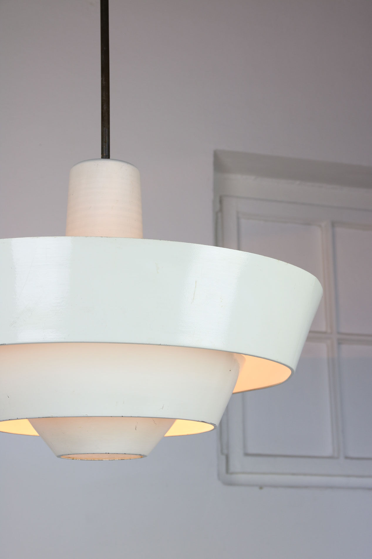 Mid-century industrial cascade ceiling lamp danish