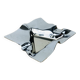 Chromed stainless steel designer ashtray