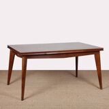 Rectangular extendable dining table from the 1950s.