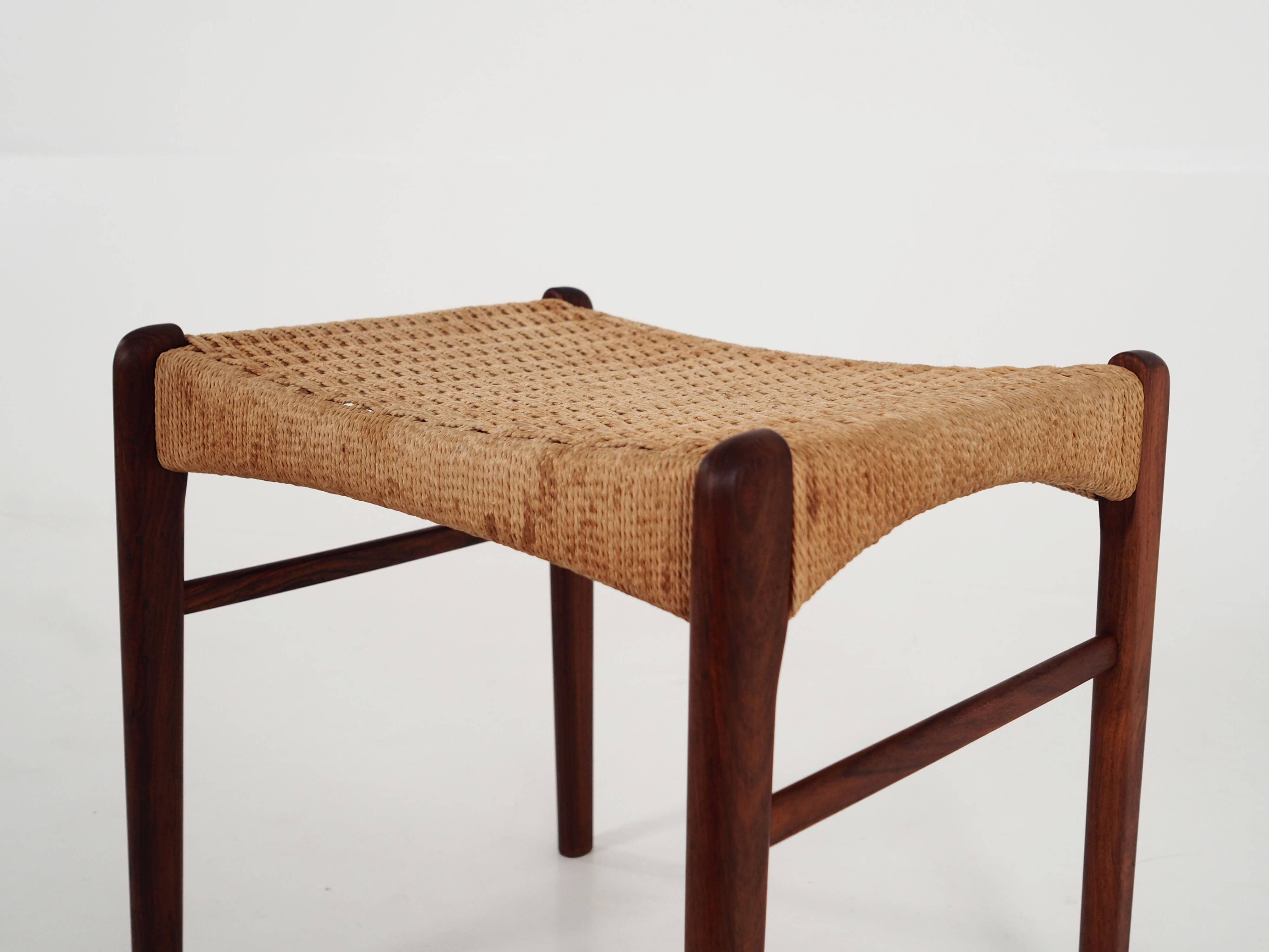 Rosewood footrest, Danish design, 1970s, production: Denmark