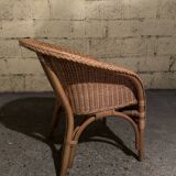 1960s rattan armchair