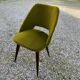 Green faux fur chair