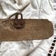 Antique turned wood wall coat rack