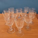 12 verres à vin en cristal Clermont