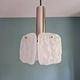 Frosted glass suspension, Kalmar Francken, 1970