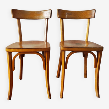 Pair of vintage Luterma bistro chairs