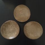 Set of ceramic bread plates