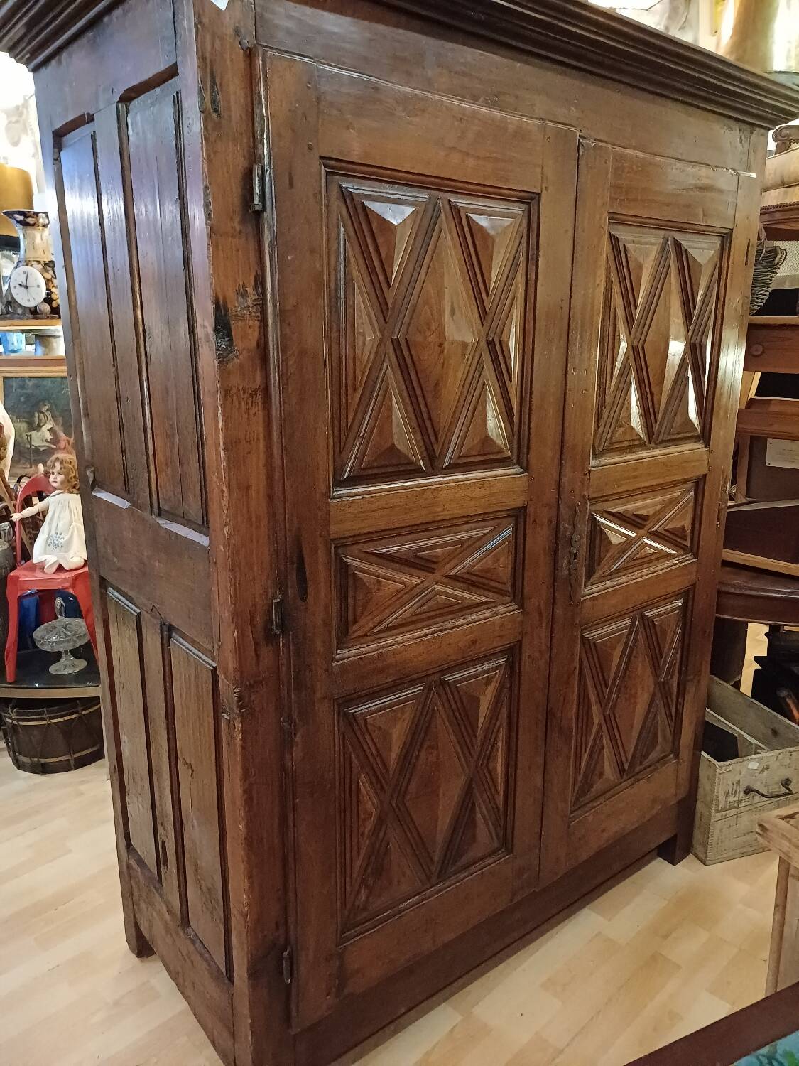Small 17th century Louis 13 wardrobe