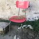 50s red-red formica Roc chair