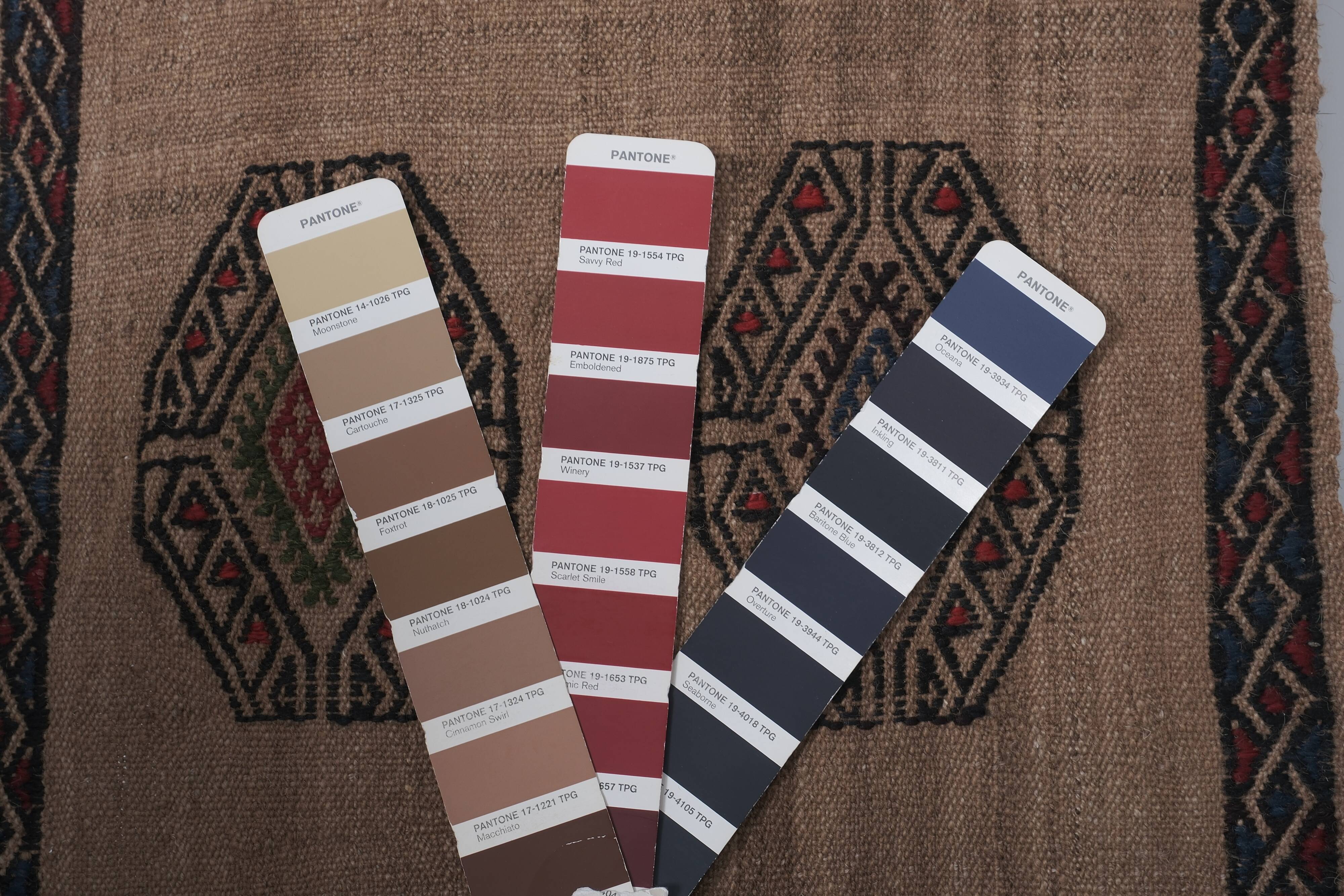 Vintage Turkish Oushak Rug Handwoven 42x402 cm